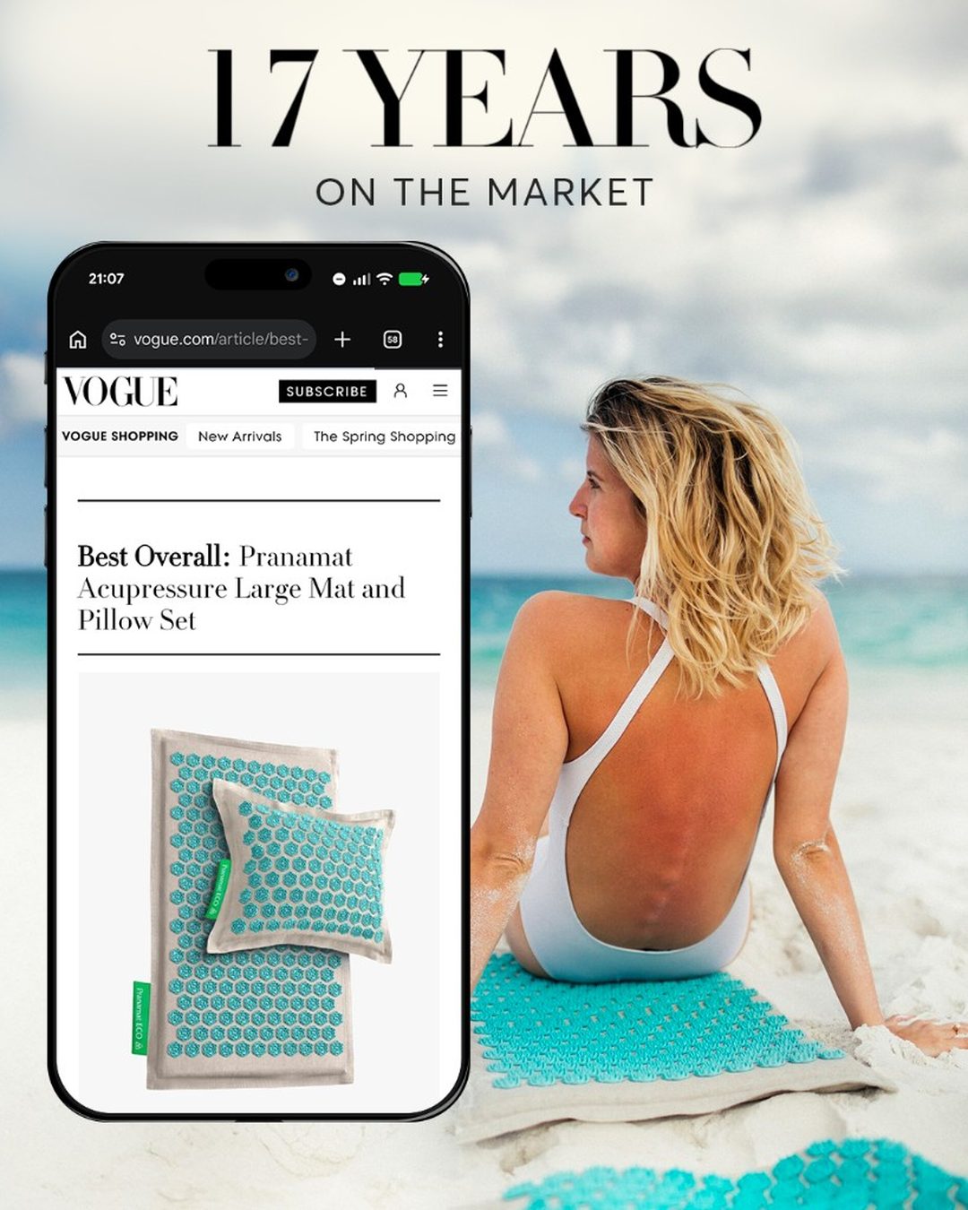 17 years on the market — featured in Vogue