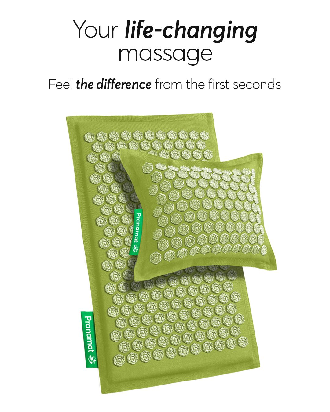 Pranamat + PranaPillow Hemp Edition (Lime)
