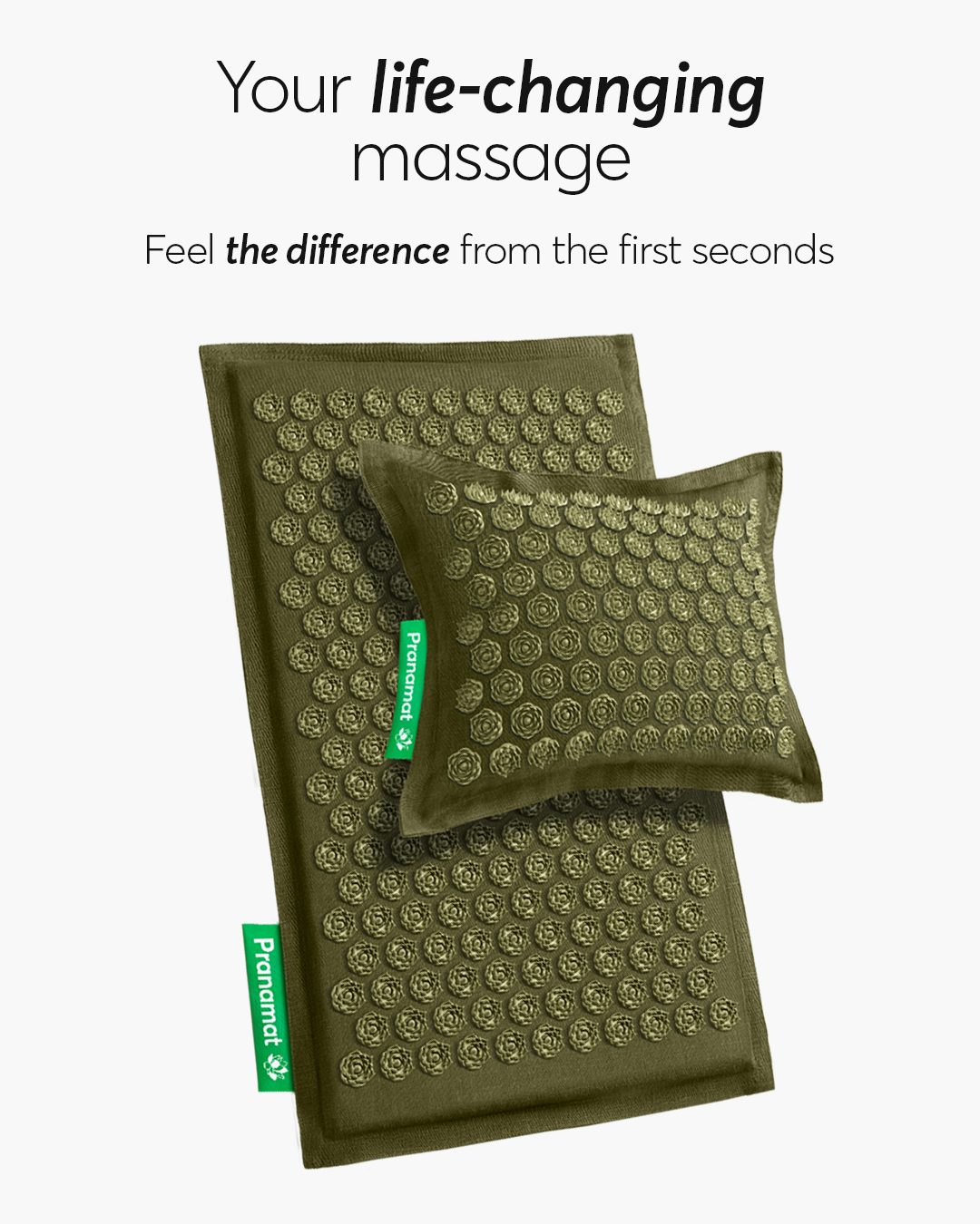 Pranamat Set (Mat + Pillow) Olive