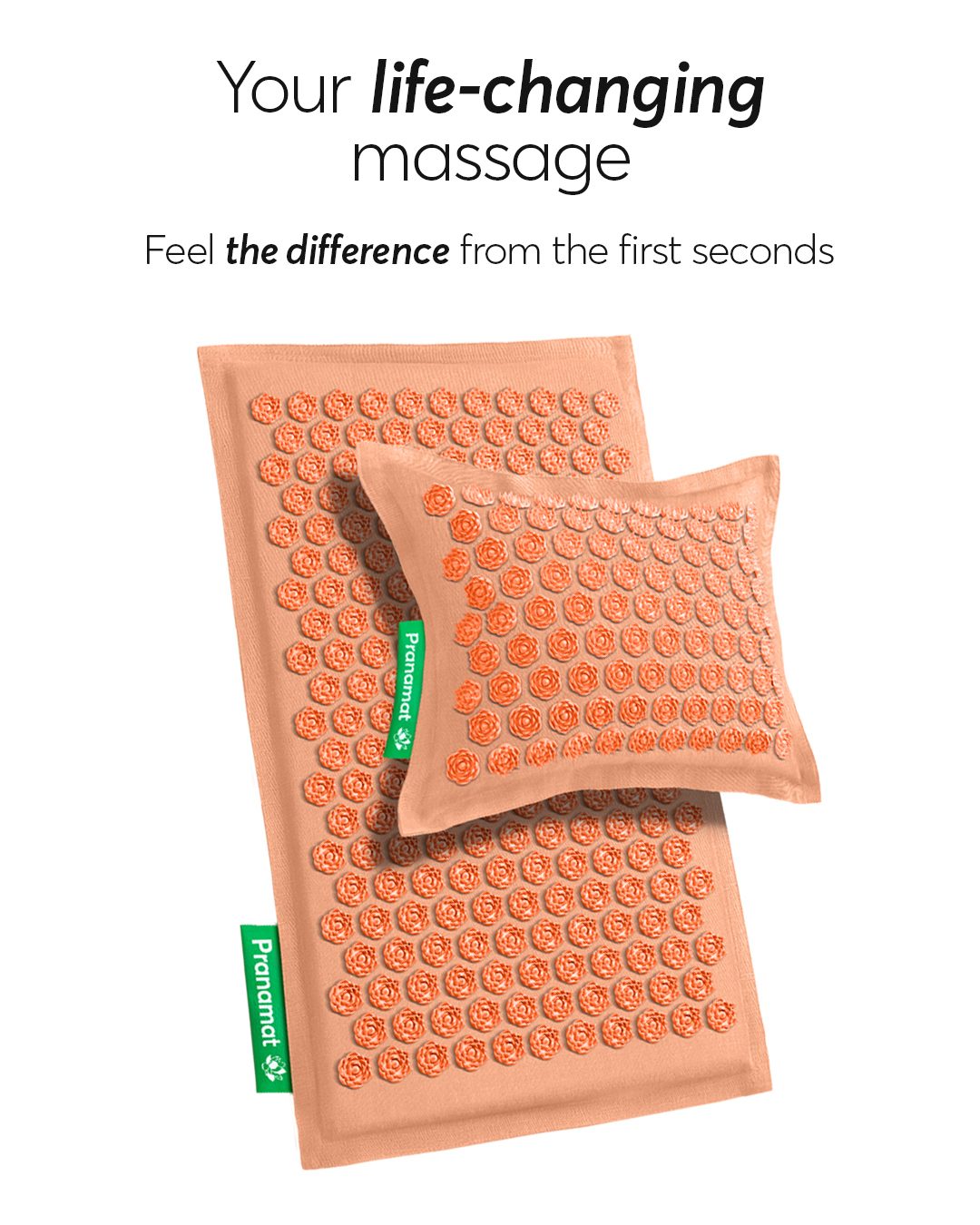 Pranamat + PranaPillow Hemp Edition (Peach)