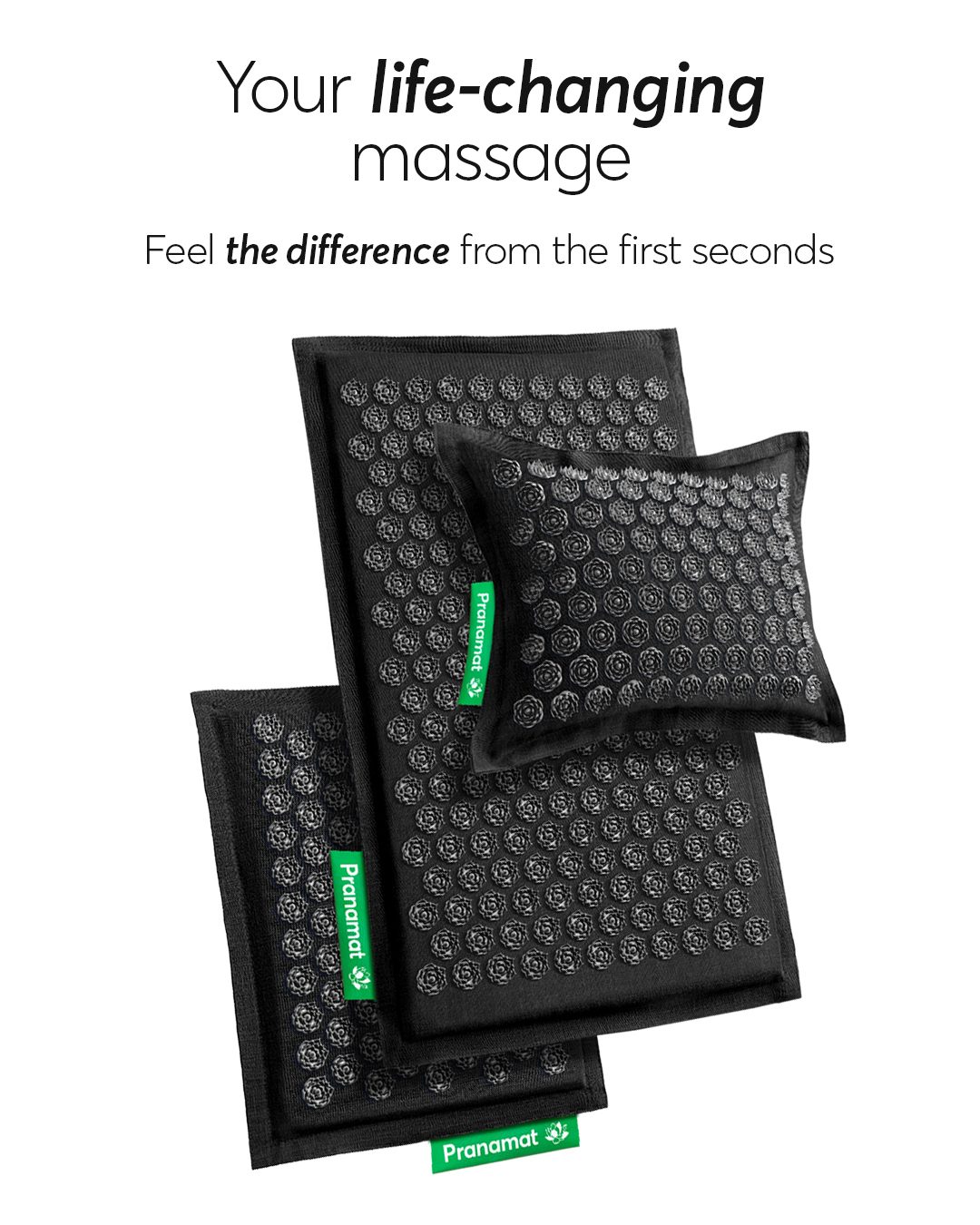 Pranamat Set (Mat + Pillow + Mini) Obsidian