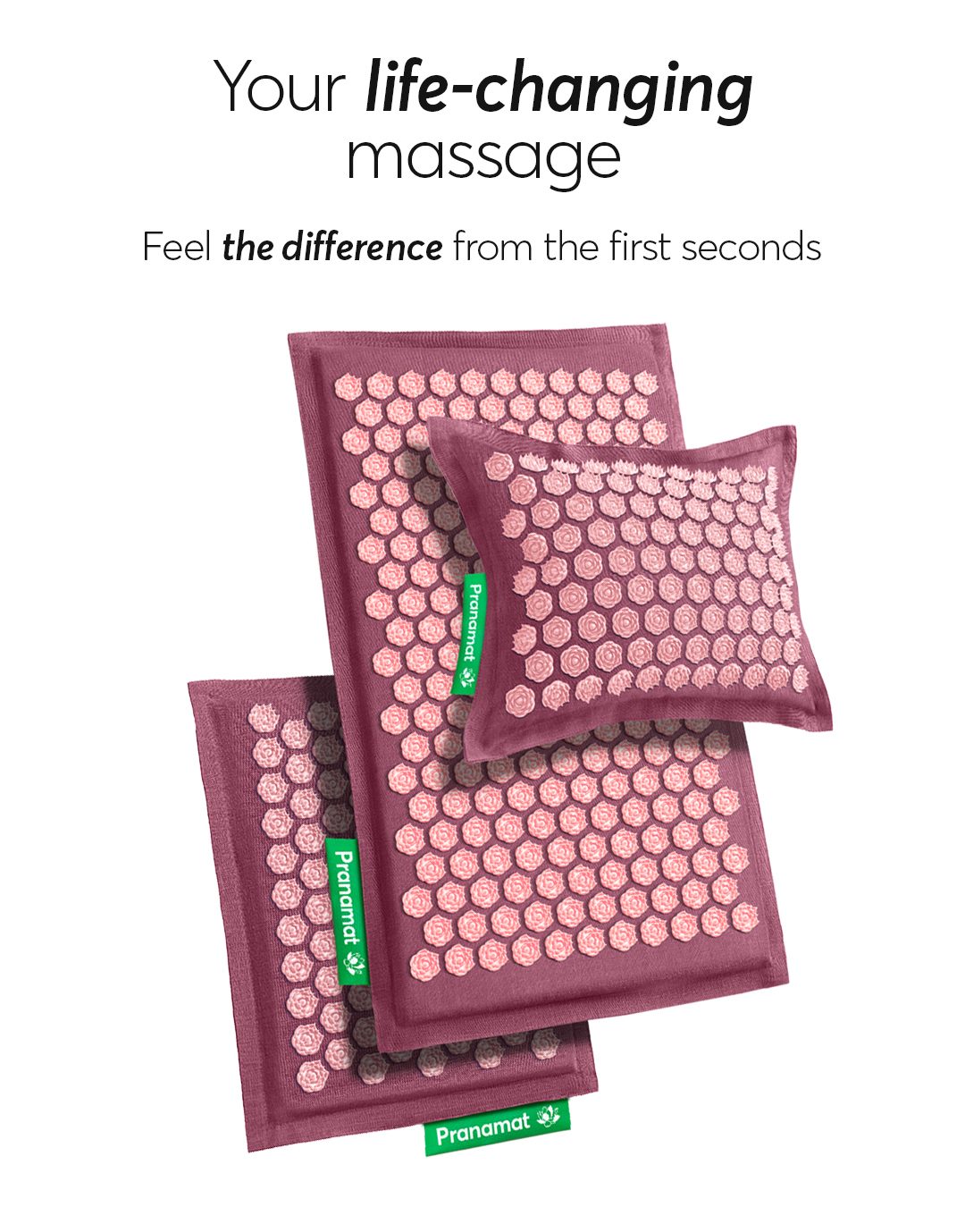 Pranamat Set (Mat + Pillow + Mini) Rosegold