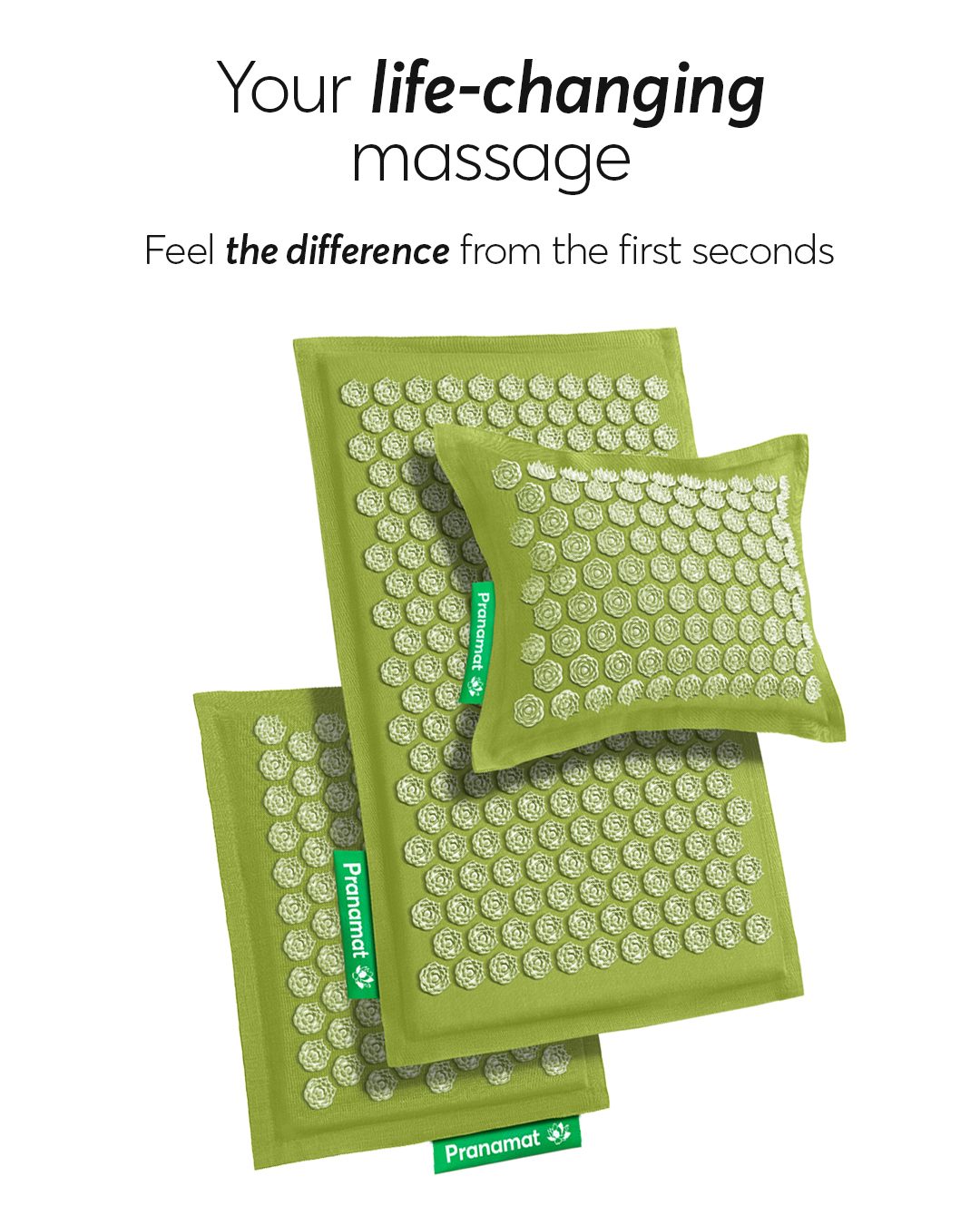 Pranamat + PranaPillow + Mini Hemp Edition (Lime)