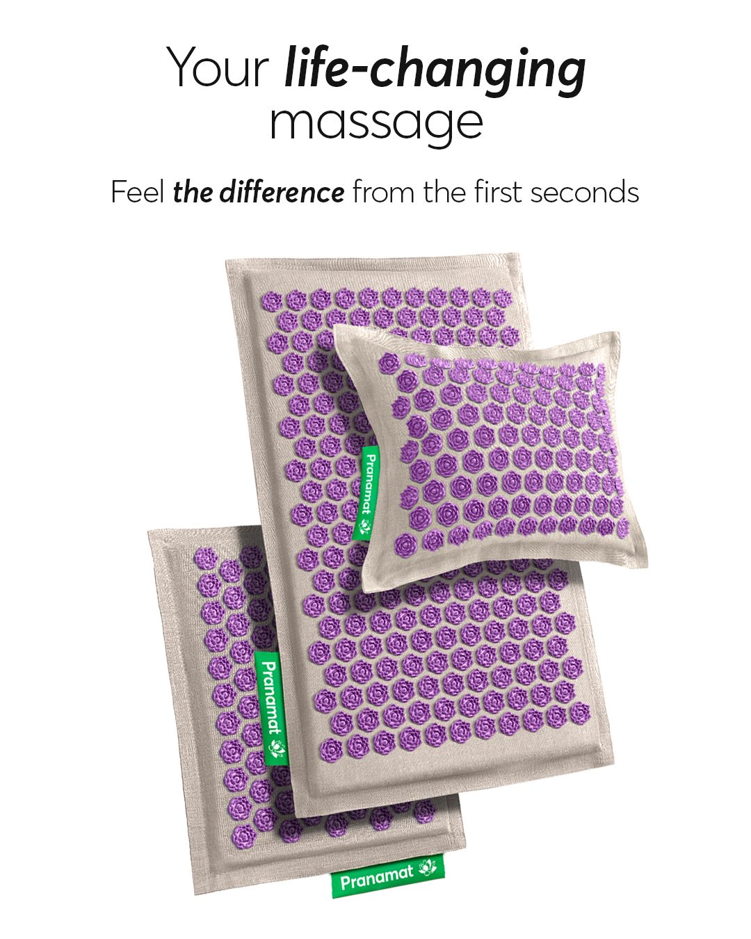 Pranamat Set (Mat + Pillow + Mini) Amethyst