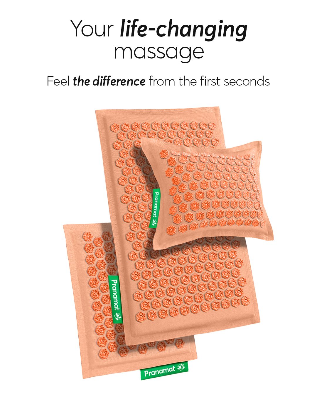 Pranamat + PranaPillow + Mini Hemp Edition (Peach)