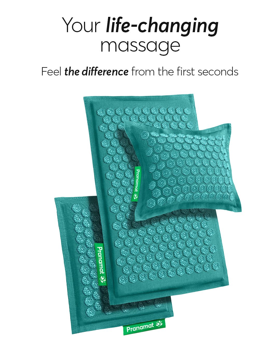 Pranamat Set (Mat + Pillow + Mini) Azur